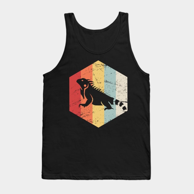 Retro Vintage Iguana Lizard Icon Tank Top by MeatMan